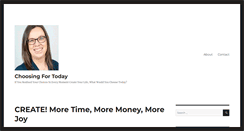 Desktop Screenshot of choosingfortoday.com