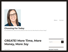 Tablet Screenshot of choosingfortoday.com
